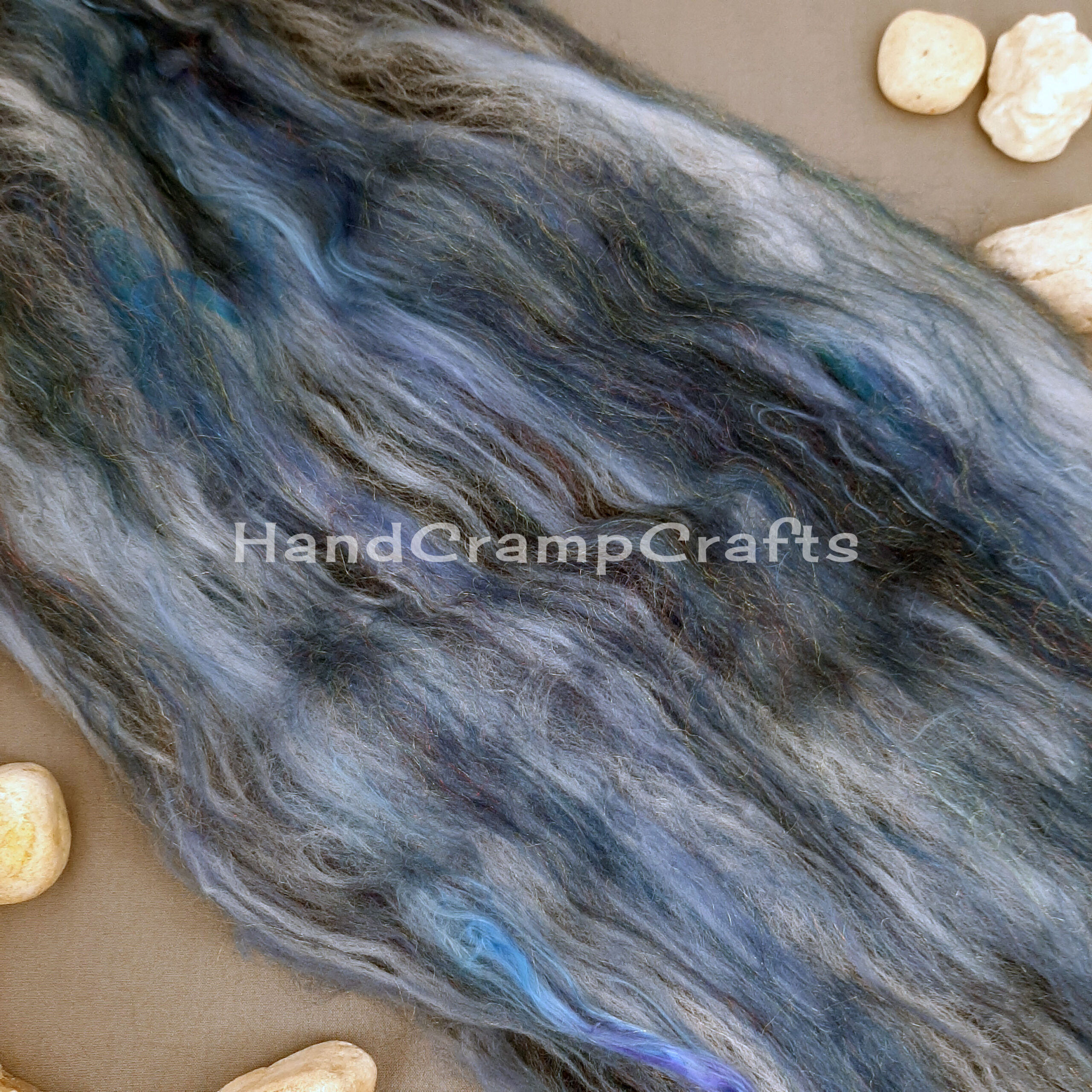 HatNotHate – 4.13 oz Wool Blend Art Batts for Spinning, Great For Beginner Spinners, Make A Hat - Image 3